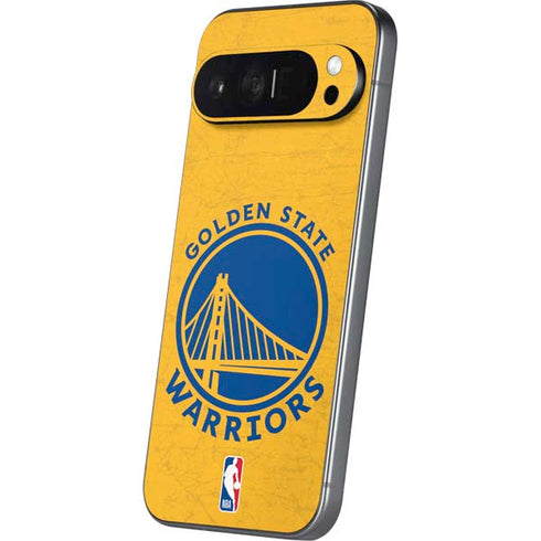 NBA Golden State Warriors Distressed Pixel 9 Pro XL Skin